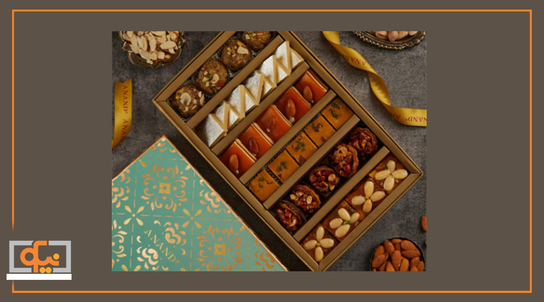 جعبه شیرینی اختصاصی با چاپ لوگو و طراحی حرفهای