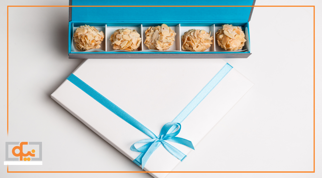 جعبه شیرینی اختصاصی با چاپ لوگو و طراحی حرفهای